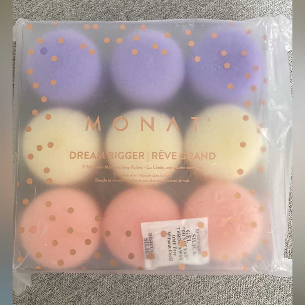 Monat Dream Bigger Hair Rollers - Purple, Yellow, Pink